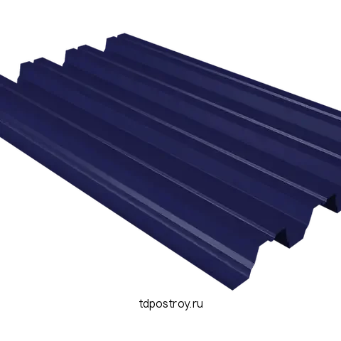 Профнастил Н75 ультрамарин RAL 5002 0,7 мм