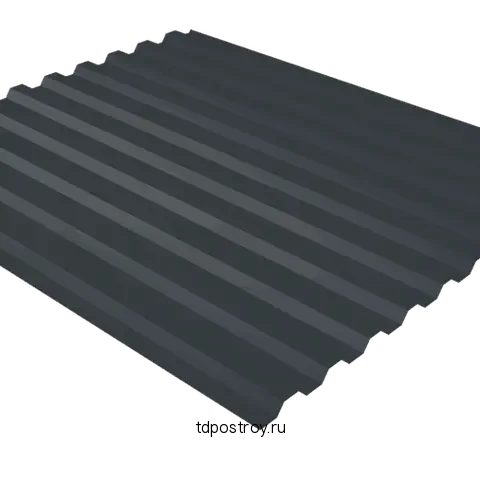Профнастил С21 антрацит RAL 7016 0,4 мм